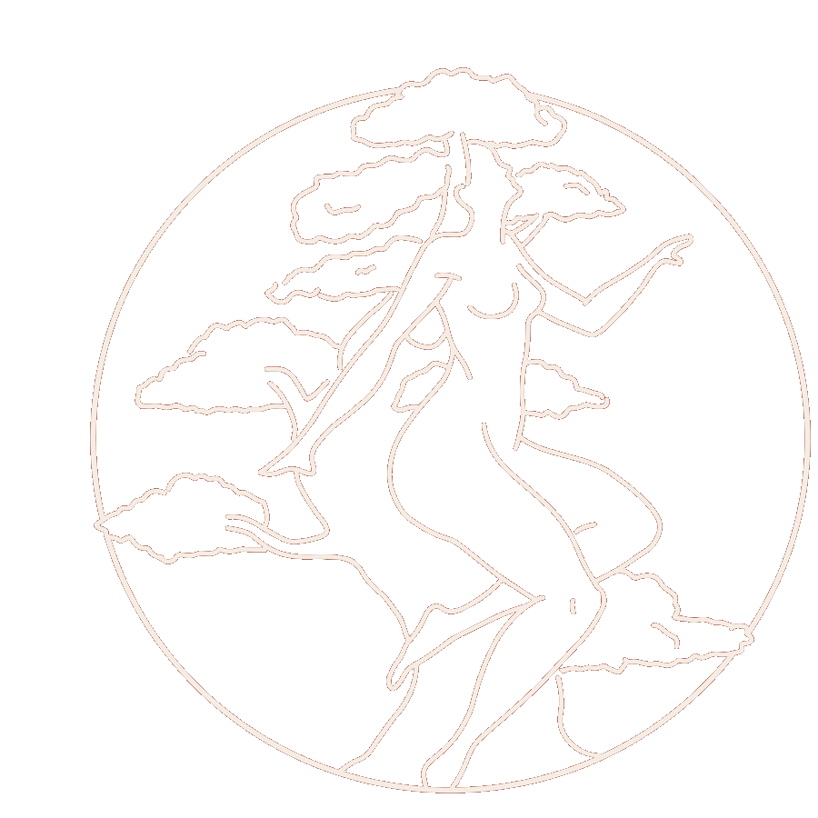 Groeikracht logo: vrouw met bonsai